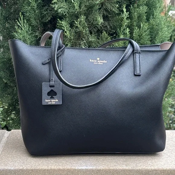 Kate Spade Black Tote Bag - Picture 1 of 9